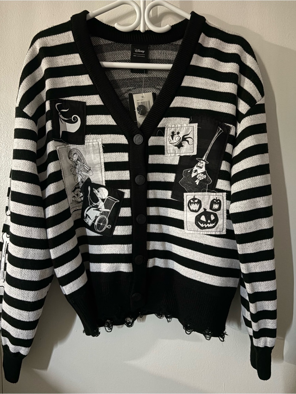 The Nightmare Before Christmas Deconstructed Cardigan